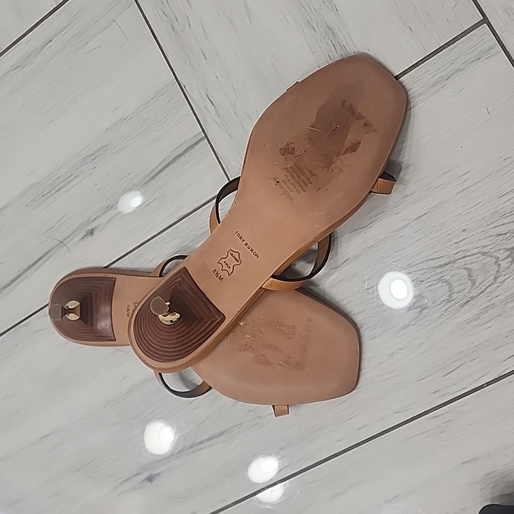 Tory Burch Miller Bombe low heels slide sandals in chestnut US 8.5 - Picture 3 of 9